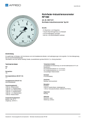 AFRISO_ROHRFEDER-INDUSTRIEMANOMETER-RF160I-ROHRFEDER-INDUSTRIEMANOMETER-TYP-D4_85371411_DEU_CHE.PDF