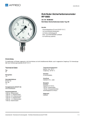 AFRISO_ROHRFEDER-SICHERHEITSMANOMETER-RF100SI-ROHRFEDER-SICHERHEITSMANOMETER-TYP-D4_85460402_DEU_CHE.PDF