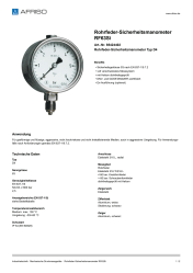 AFRISO_ROHRFEDER-SICHERHEITSMANOMETER-RF63SI-ROHRFEDER-SICHERHEITSMANOMETER-TYP-D4_85424402_DEU_CHE.PDF