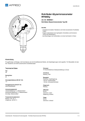 AFRISO_ROHRFEDER-GLYZERINMANOMETER-RF50GLY-ROHRFEDER-GLYZERINMANOMETER-TYP-D6_85065641_DEU_CHE.PDF