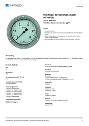 AFRISO_ROHRFEDER-GLYZERINMANOMETER-RF160GLY-ROHRFEDER-GLYZERINMANOMETER-TYP-D8_85262831_DEU_CHE.PDF