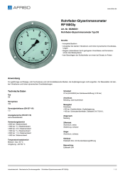 AFRISO_ROHRFEDER-GLYZERINMANOMETER-RF160GLY-ROHRFEDER-GLYZERINMANOMETER-TYP-D8_85260831_DEU_CHE.PDF