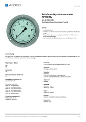 AFRISO_ROHRFEDER-GLYZERINMANOMETER-RF160GLY-ROHRFEDER-GLYZERINMANOMETER-TYP-D8_85257831_DEU_CHE.PDF