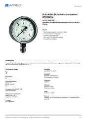 AFRISO_ROHRFEDER-SICHERHEITSMANOMETER-RF63SIGLY-ROHRFEDER-SICHERHEITSMANOMETER-TYP-D8-M_85407802_DEU_CHE.PDF