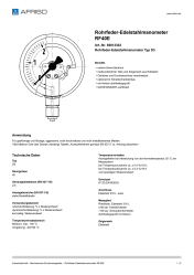 AFRISO_ROHRFEDER-EDELSTAHLMANOMETER-RF40E-ROHRFEDER-EDELSTAHLMANOMETER-TYP-D3_85013332_DEU_CHE.PDF