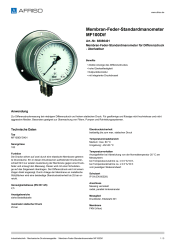 AFRISO_MEMBRAN-FEDER-STANDARDMANOMETER-MF100DIF-MEMBRAN-FEDER-STANDARDMANOMETER-FUER-DI_88086401_DEU_CHE.PDF