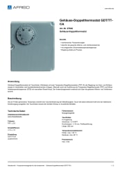 AFRISO_GEHAEUSE-DOPPELTHERMOSTAT-GDT-TTCA-GEHAEUSE-DOPPELTHERMOSTAT_67640_DEU_CHE.PDF