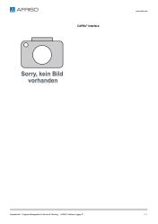 AFRISO_DATENBLATT_CAPBS-INTERFACE_CAPBS-INTERFACE-LOGGER-IF_P61716_DEU_CHE.PDF