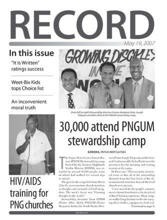 19 MAY 2007