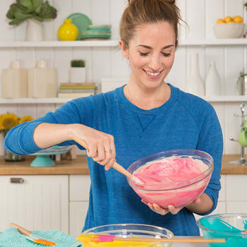 Melissa Ben-Ishay Baking Her Tie-Dye Cake Melissa Ben-Ishay Baking Her Tie-Dye Cake