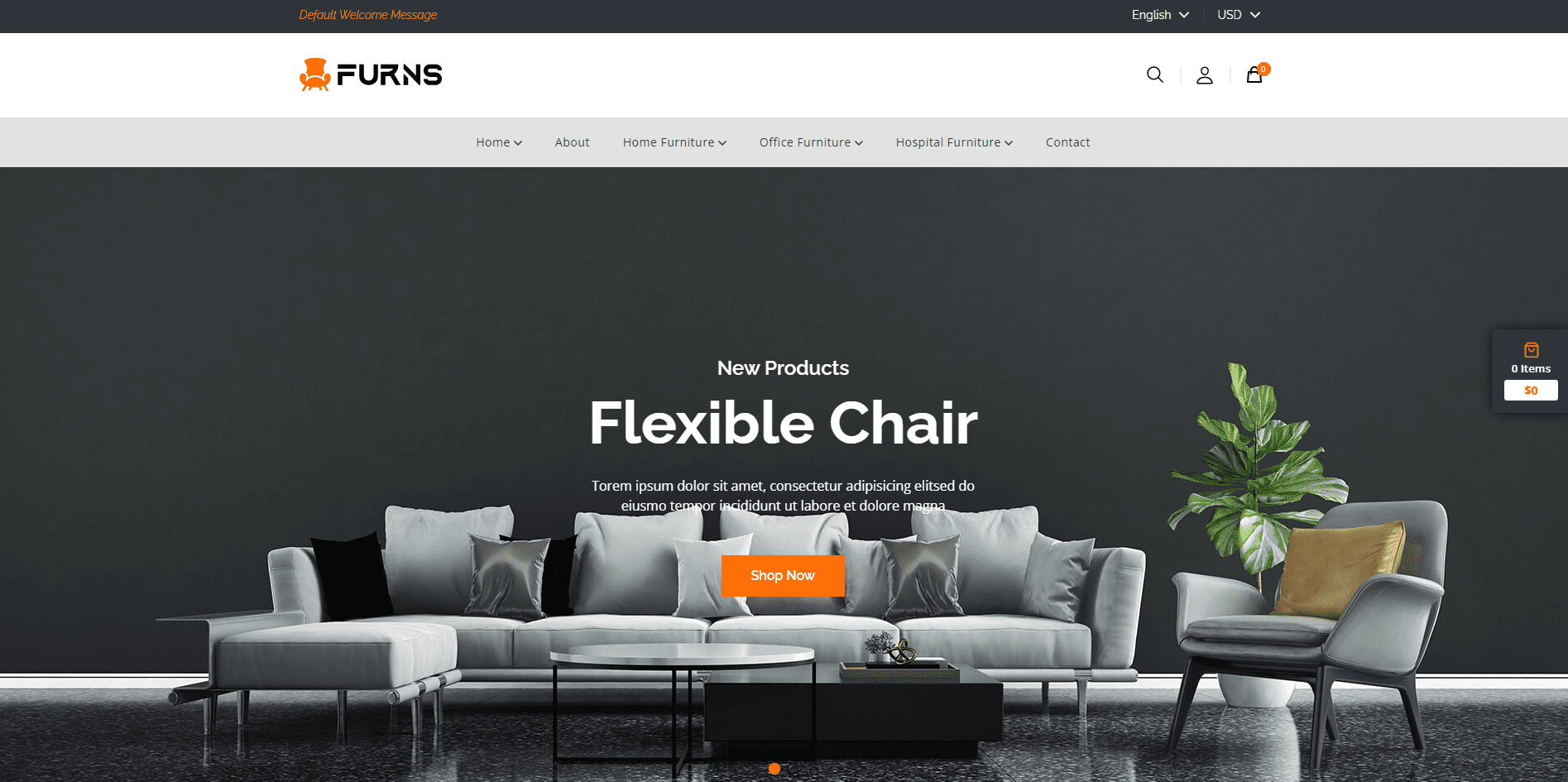 Furns - React eCommerce Template for Furniture Shop Website