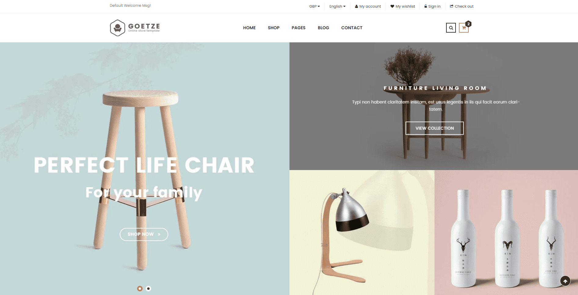 Goetze - Furniture Shop eCommerce HTML Template