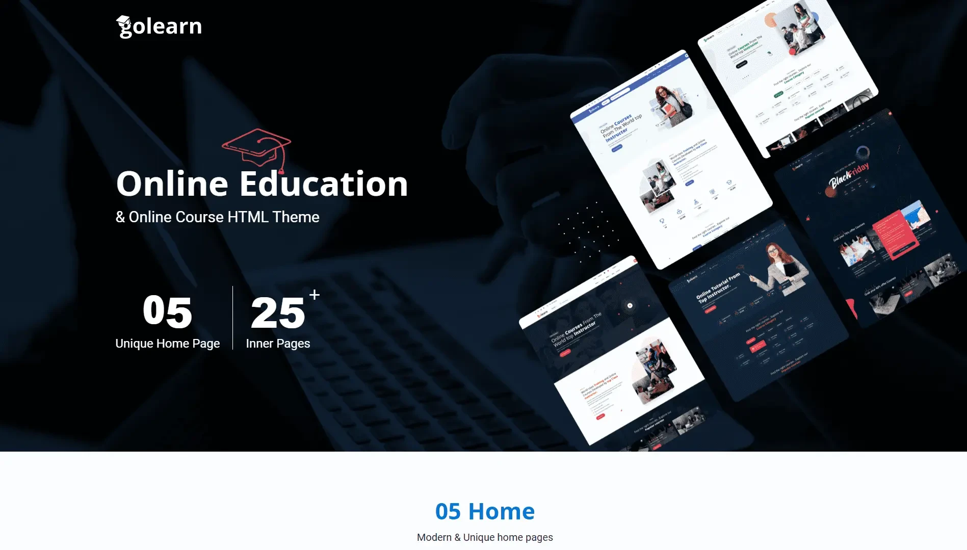 Online Course HTML Template