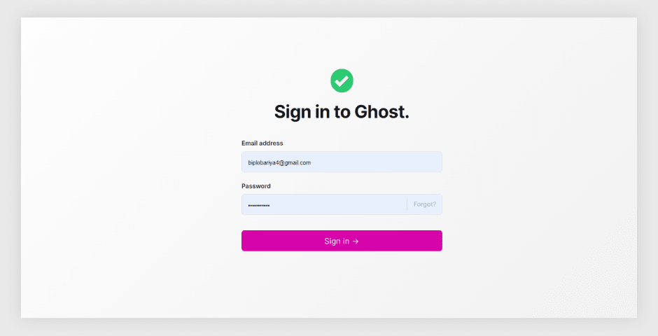 Log into Your Ghost Dashboard.png