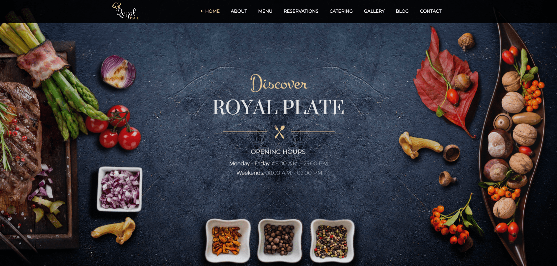 Royal Plate - Restaurant and Catering HTML Template