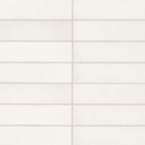 Chroma 2" x 18" Glossy Porcelain Field Tile in White