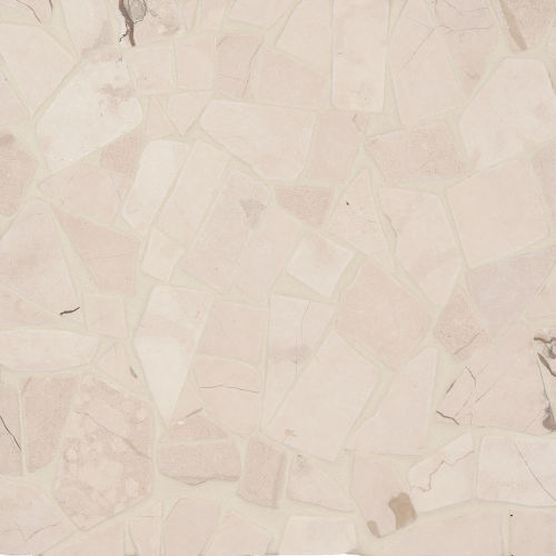 Suave Tumbled Marble Pezzi Mosaic in Lynx