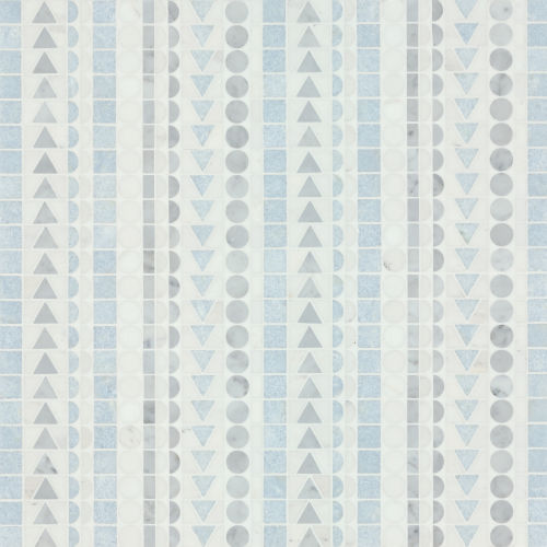 Nomadika Skandi Stripe Mosaic in Stormy Blue