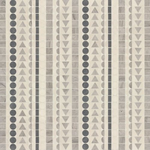 Nomadika Skandi Stripe Mosaic in Warm Coal