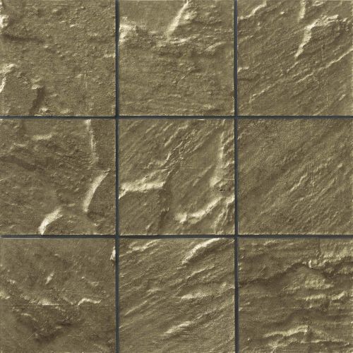 Elecdrix 8" x 8" Slate Wall Tile in Gold as Love