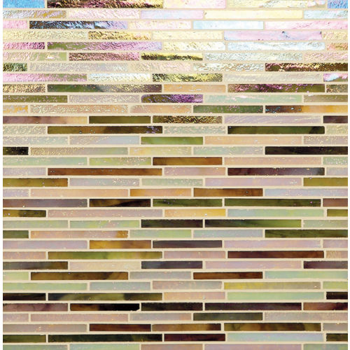Gigi's Groovy Glass Stix Mosaic in Hard Days Night Iridescent