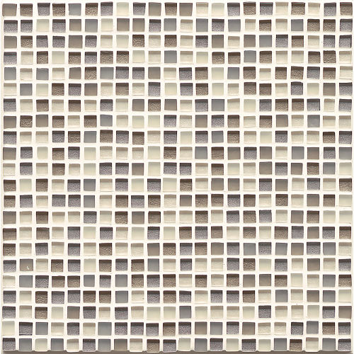 Man About You 3/8" x 3/8" Glass Mosaic in Silverizing Gloss/ Matte