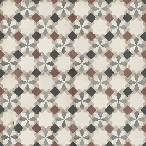 Mon Ami Paris Honed Limestone Mosaic in Meet Me Under The Seine