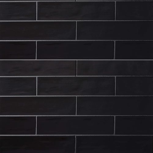 Tongue In Chic 2 1/2" x 10 1/2" Gloss Wall Tile in Since We're Being Onyx