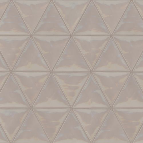 Tongue In Chic 5" x 6" Gloss Triangle Wall Tile in Pebble Without A Cause