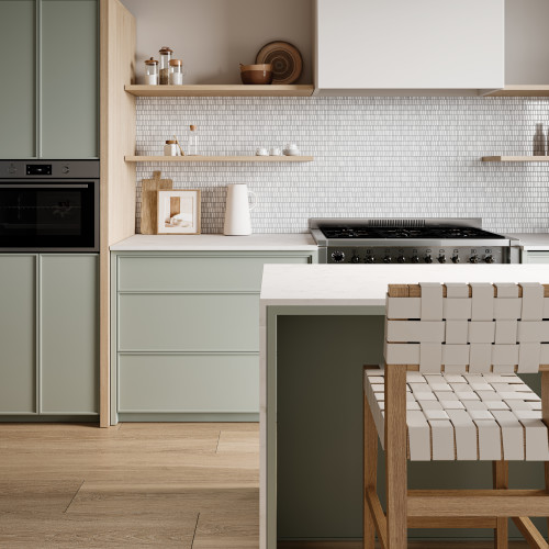 Revera 63" x 126" - 2 cm Polished Quartz Slab in Organic White alt image