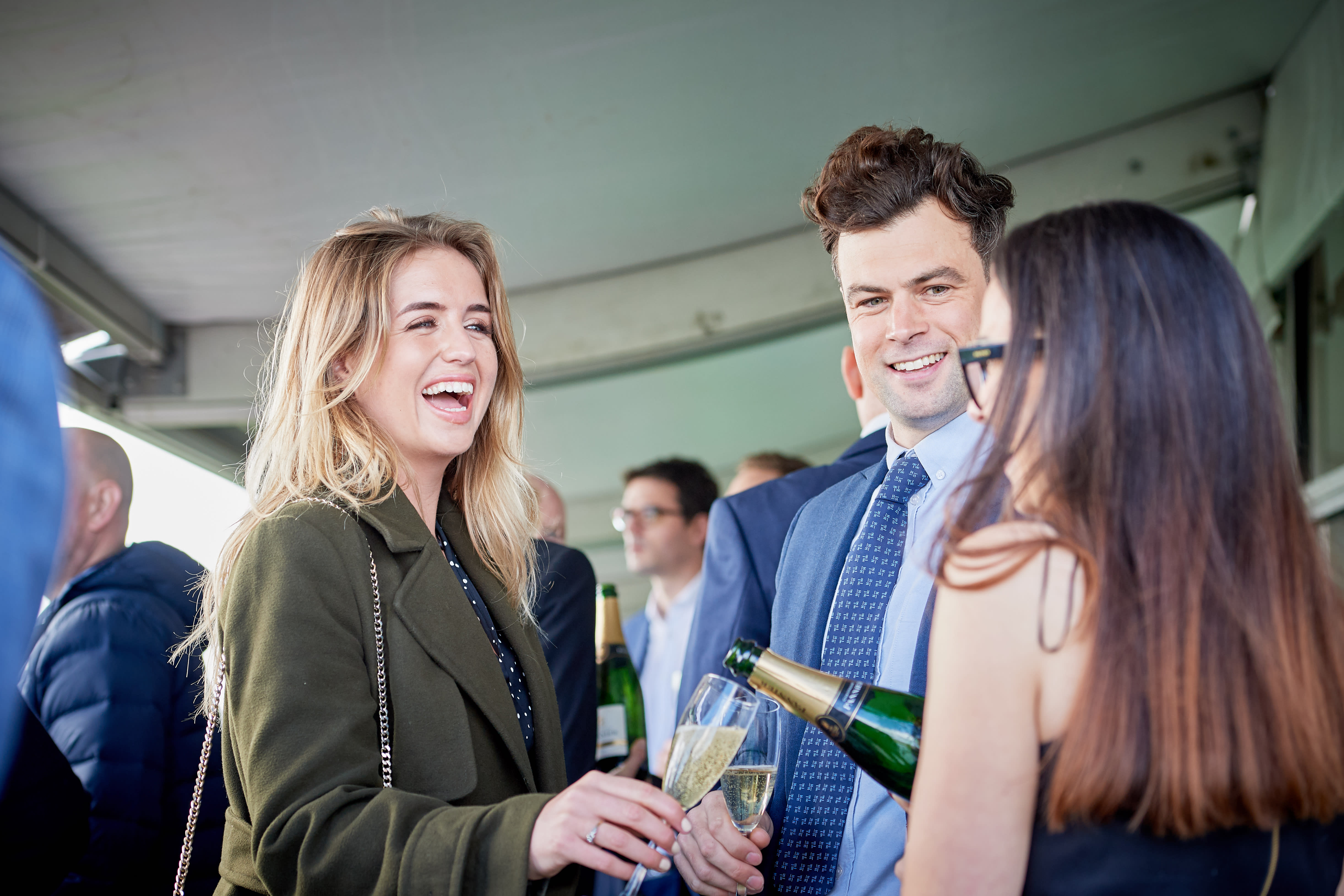 Guests at Cheltenham Racecourse
