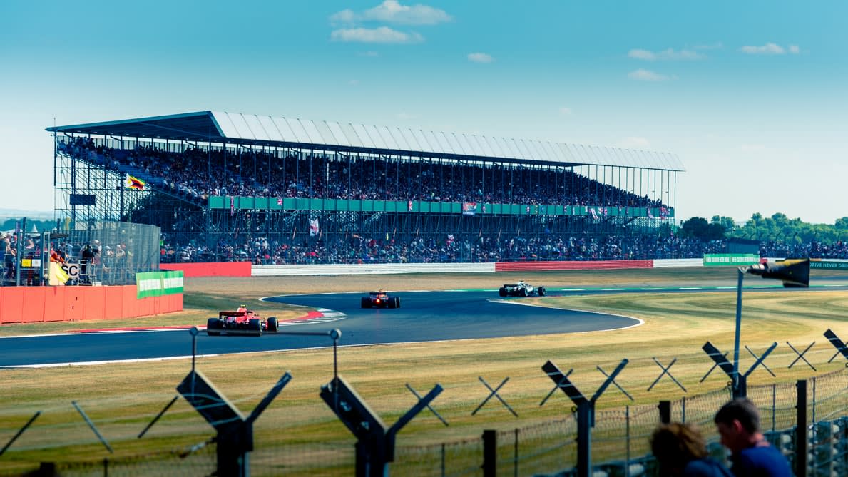 Corner of the Silverstone Formula One track