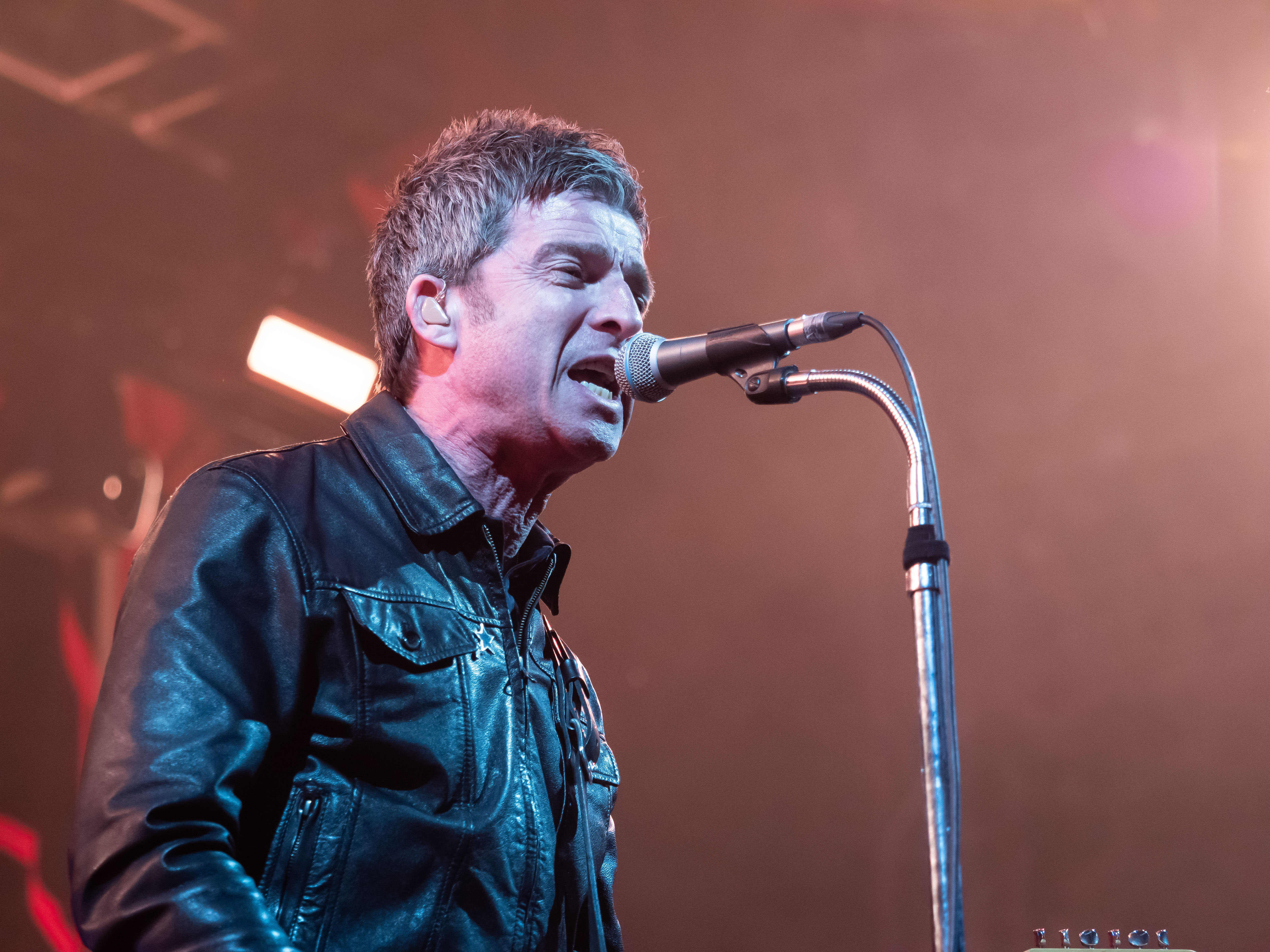 Noel Gallagher performing at Rock N Roll Circus