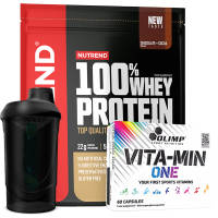100% Whey Protein + GRATIS Vita Min One und Shaker