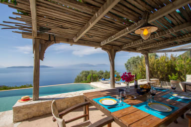 Villa Katsika, the charm and one of the best sea view on Lefkada island