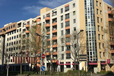 façade principale immeuble , 63 rue de la villette