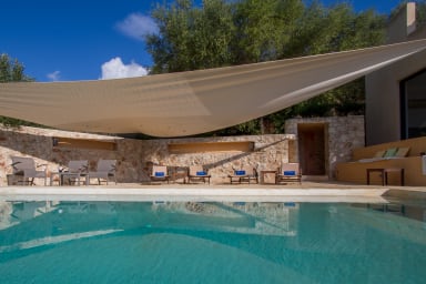 Nice terrace around the pool