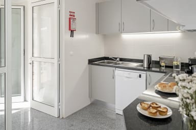 kitchen with access to the terrace