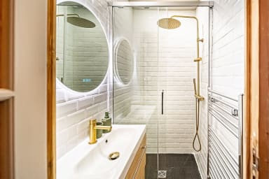 La salle de douche