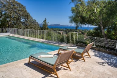 Villa avec vue mer à louer Saint-Tropez