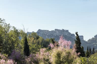 Magnificent view of the Alpilles from this bastide for rent