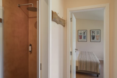 bathroom and bed