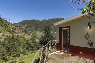 Garden and view to the property