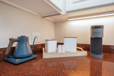 Inviting coffee nook with everything you need for a perfect cup