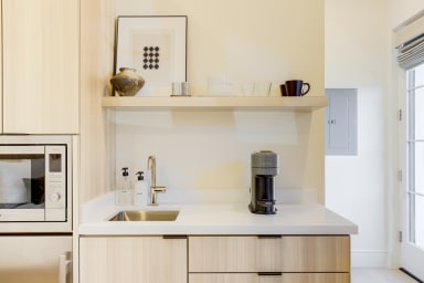 Kitchenette with Nespresso Coffee Machine and Mini Fridge - No Stove