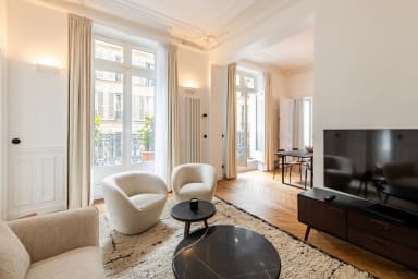 Living area with TV