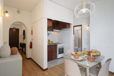 kitchen and dining area