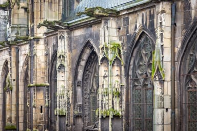 Vue sur les clochers de Rouen