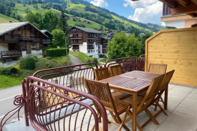 The terrace in summer