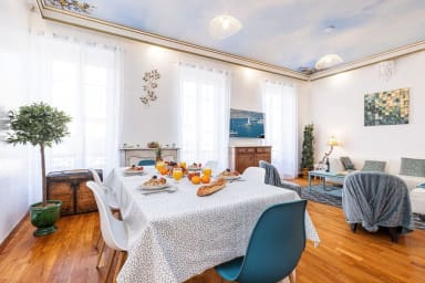 Living room with table